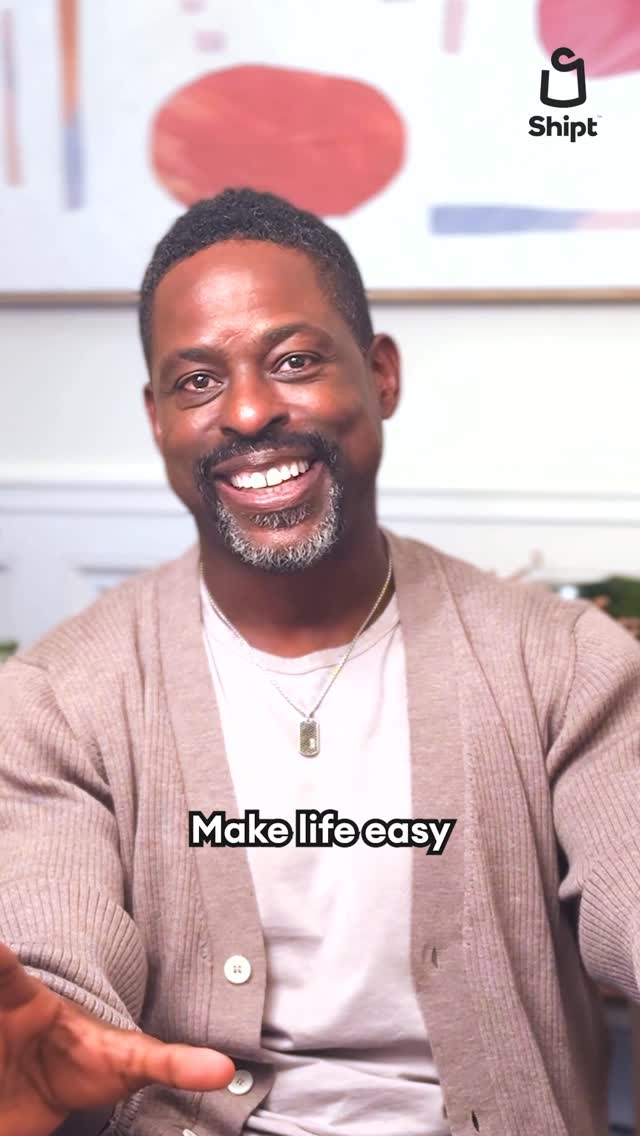 Instagram post by @sterlingkbrown for Shipt. Caption reads: I got to hang out with the @Shipt team and talk....