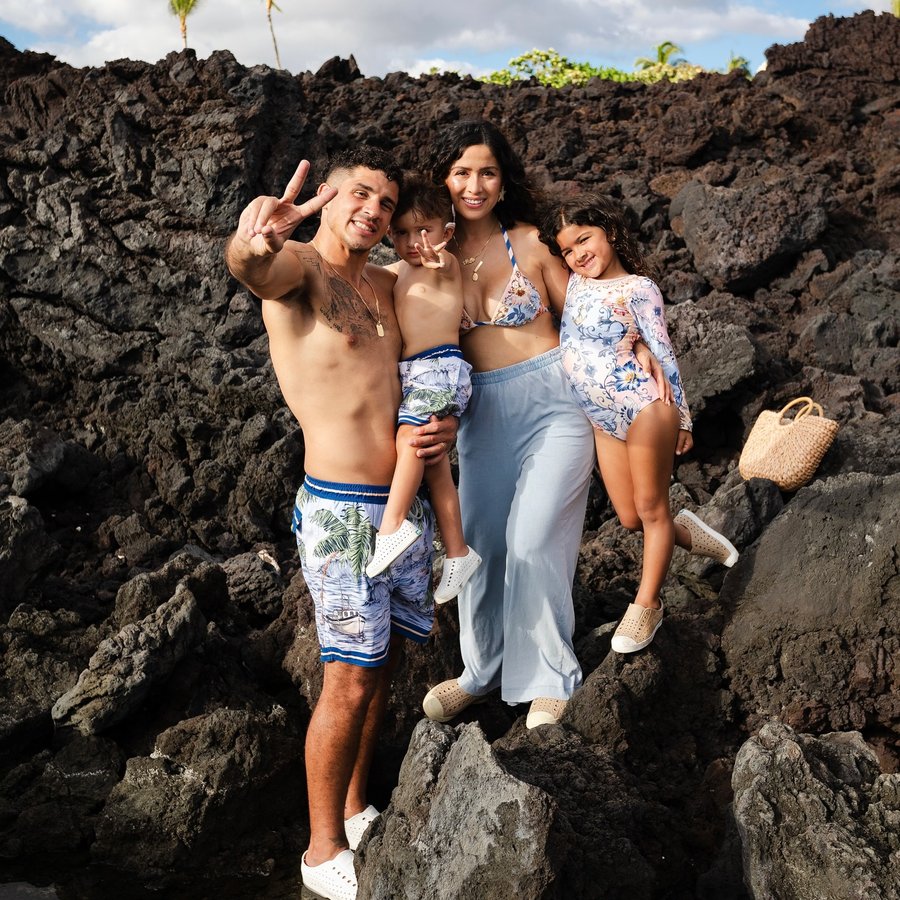 Instagram post by @cristalallure for Native Shoes. Caption reads: We’ve made so many beautiful memories in our....