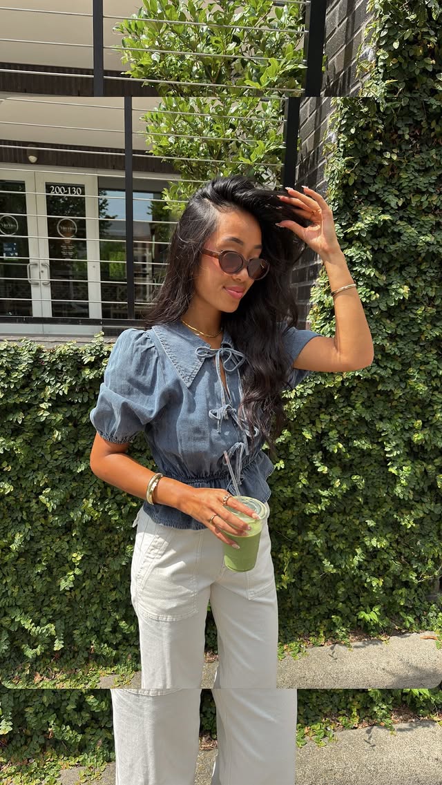 Instagram post by @brooketang for Vestique. Caption reads: [...] & u can use code BROOKET15 for $ off....
