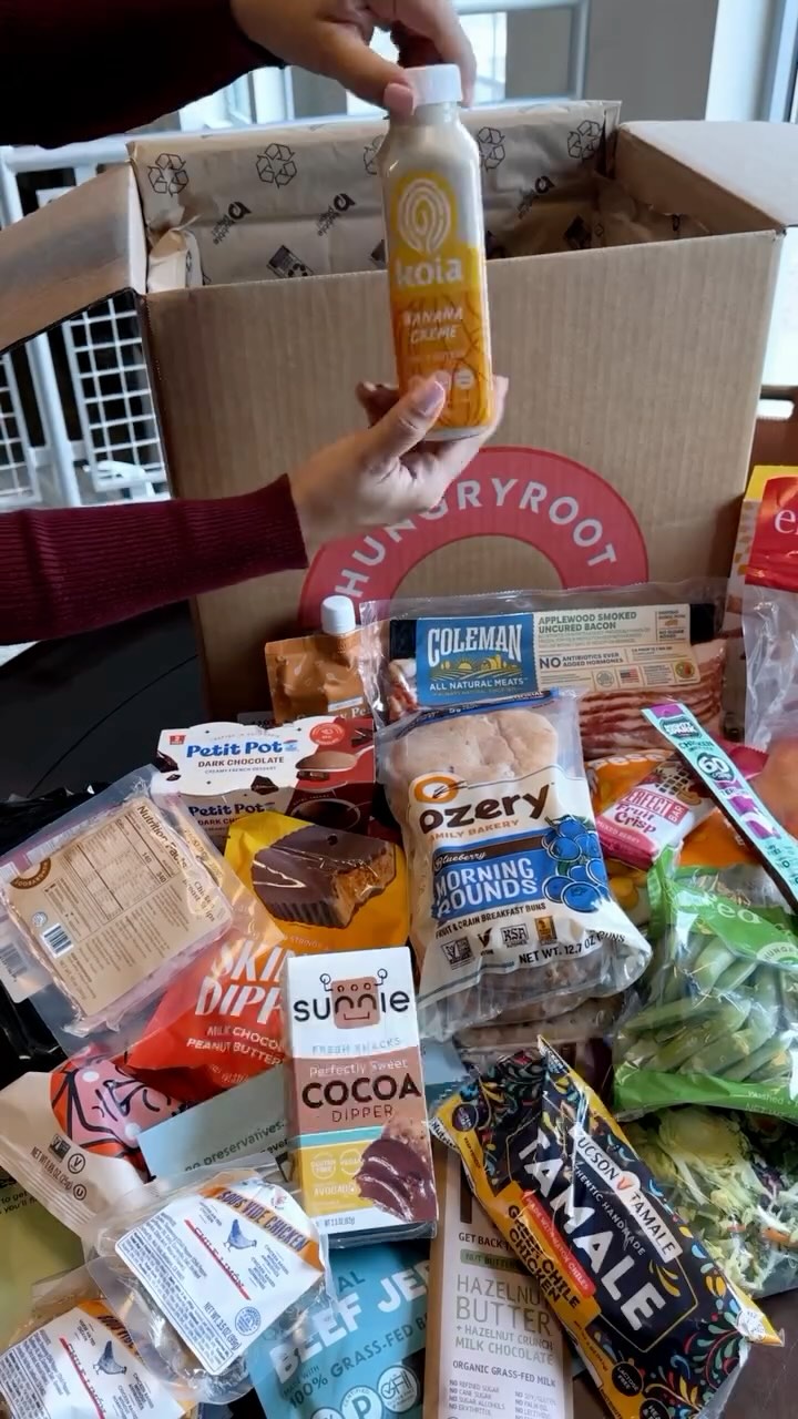 Instagram post by @josiainec for Hungryroot. Caption reads: Try Hungryroot and make healthy eating easier! 🥗✨....