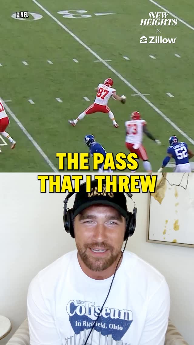 Instagram post by @jason.kelce for Wondery. Caption reads: Travis knows exactly how tough it is to be a QB....