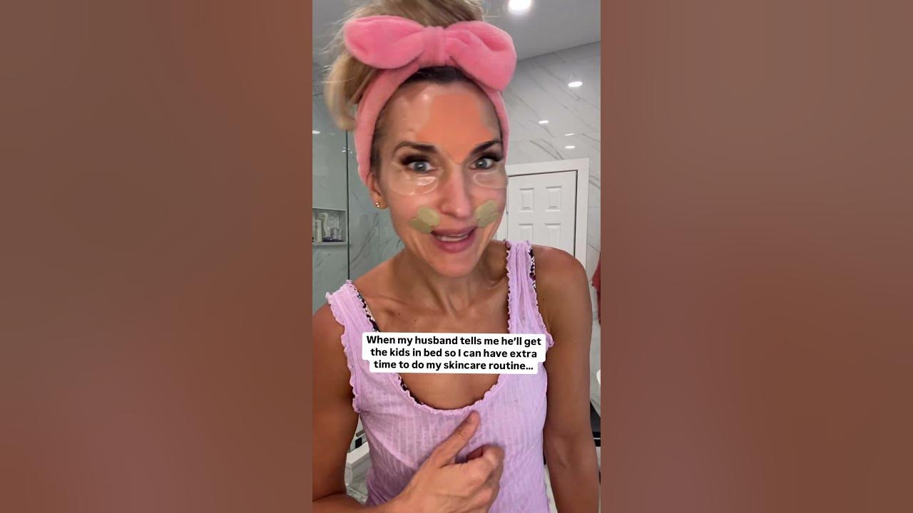 YouTube post by @Frownies for FROWNIES. Caption reads: Nighttime skincare #shorts.