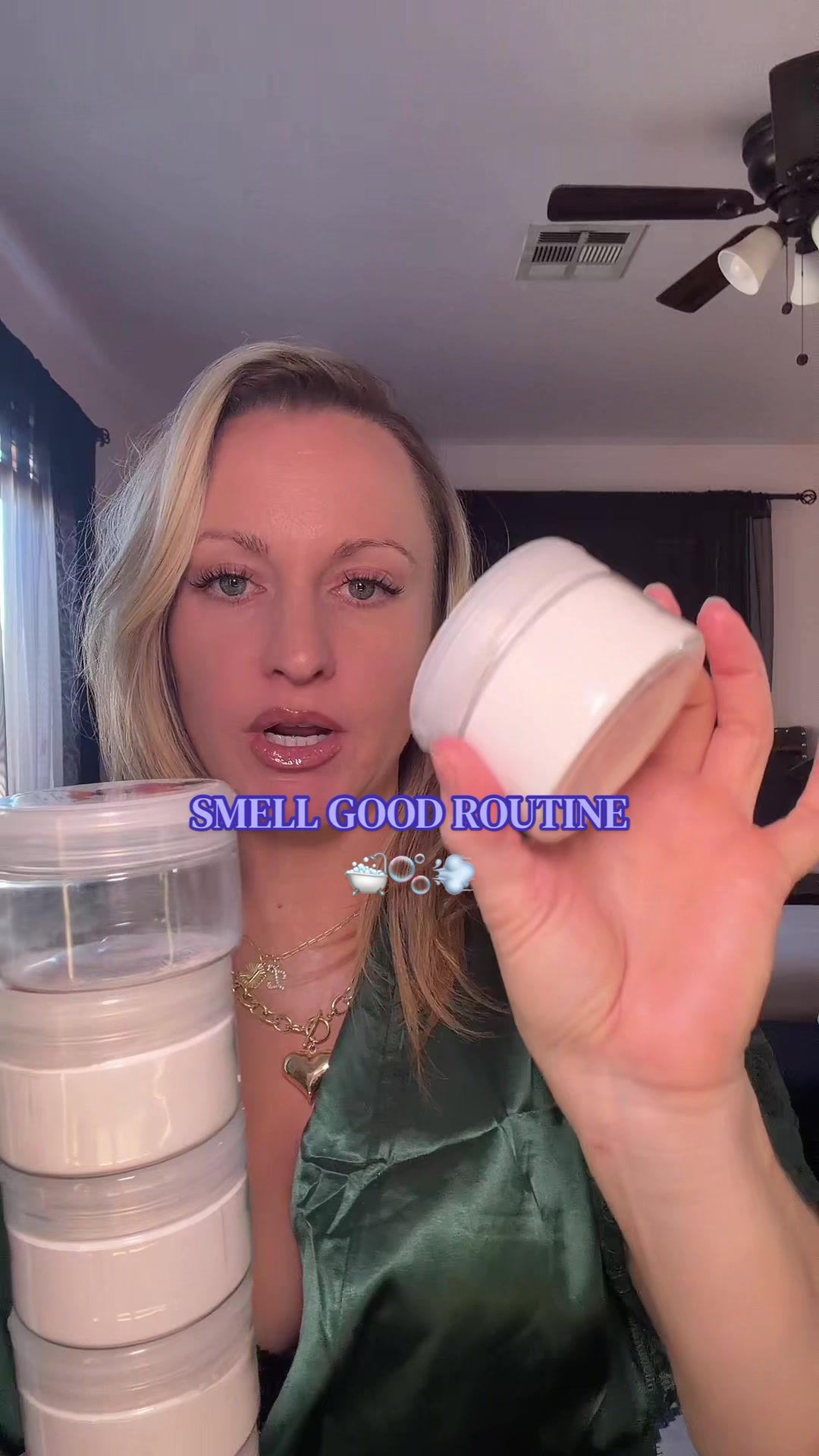 TikTok post by @fit_foodie7 for JerrBears Company. Caption reads: [...] #tiktokshopcreatorpicks #smellgood....