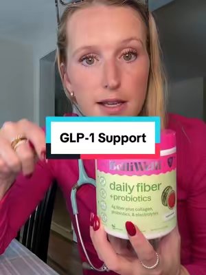 TikTok post by @rachel.budgetbestie for BelliWelli. Caption reads: [...] #glp1support #constipation #BelliWelli....