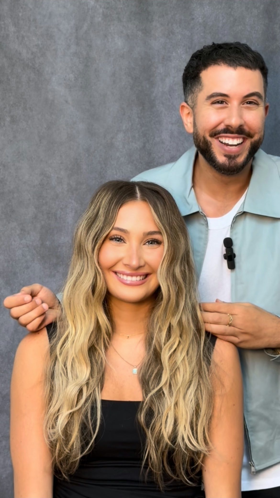 Instagram post by @mitchellramazon for Living Proof. Caption reads: [...] Alex Cooper’s hair using @livingproofinc....