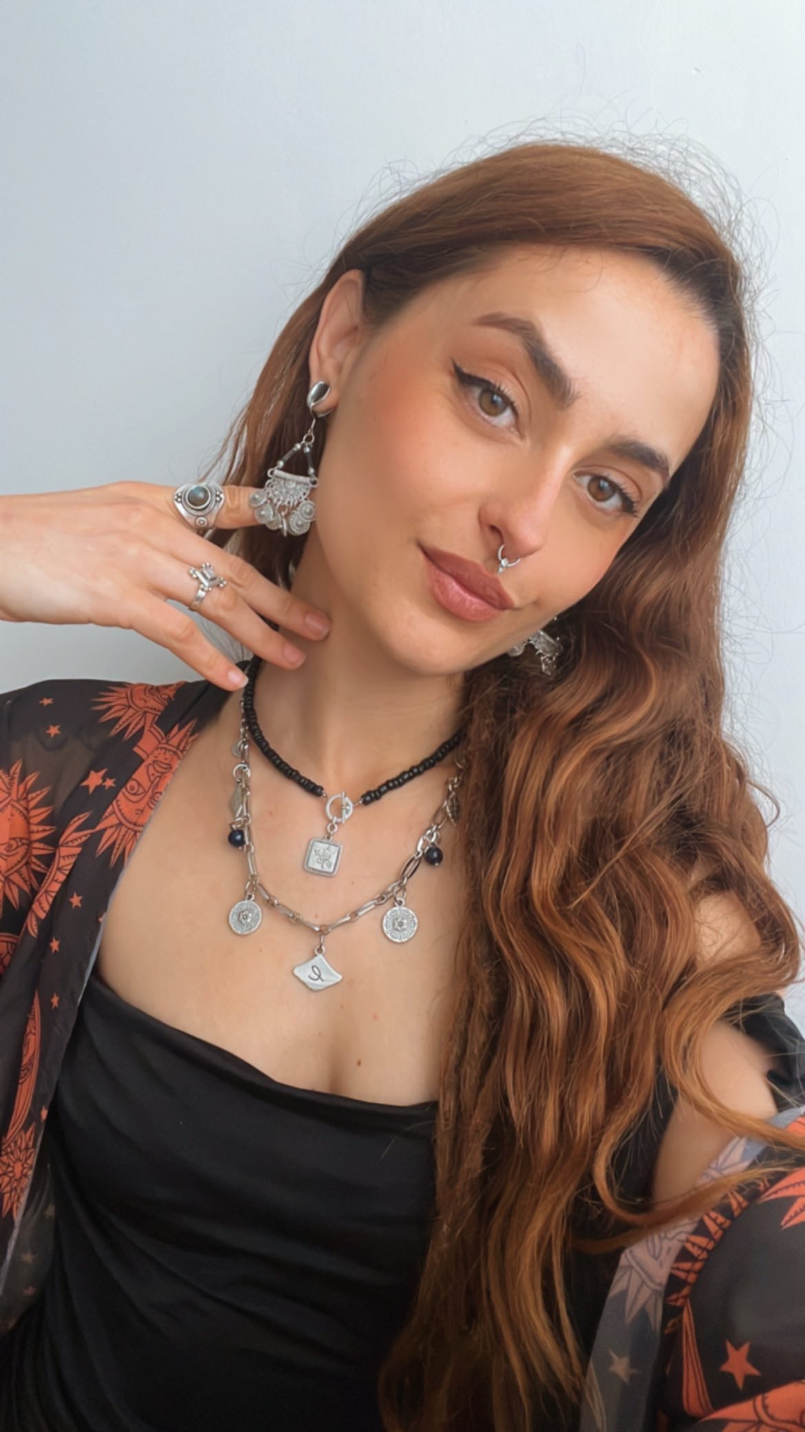 Instagram post by @eyra.kendra for Ethnasia Jewelry. Caption reads: [...] #collab #jewelry #jewels #ethnasia....