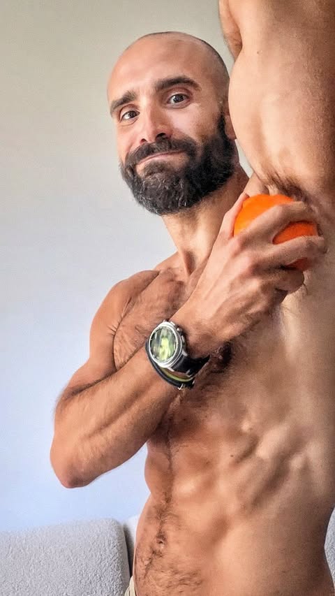 Instagram post by @salvici for Fussy. Caption reads: [...] have to involve raw fruit 🍊 ​@getfussy is....