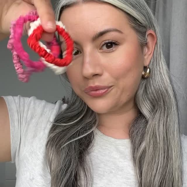 Instagram post by @sstrange for SLIP SILK PILLOWCASE. Caption reads: [...] gorgeous mini scrunchies from....