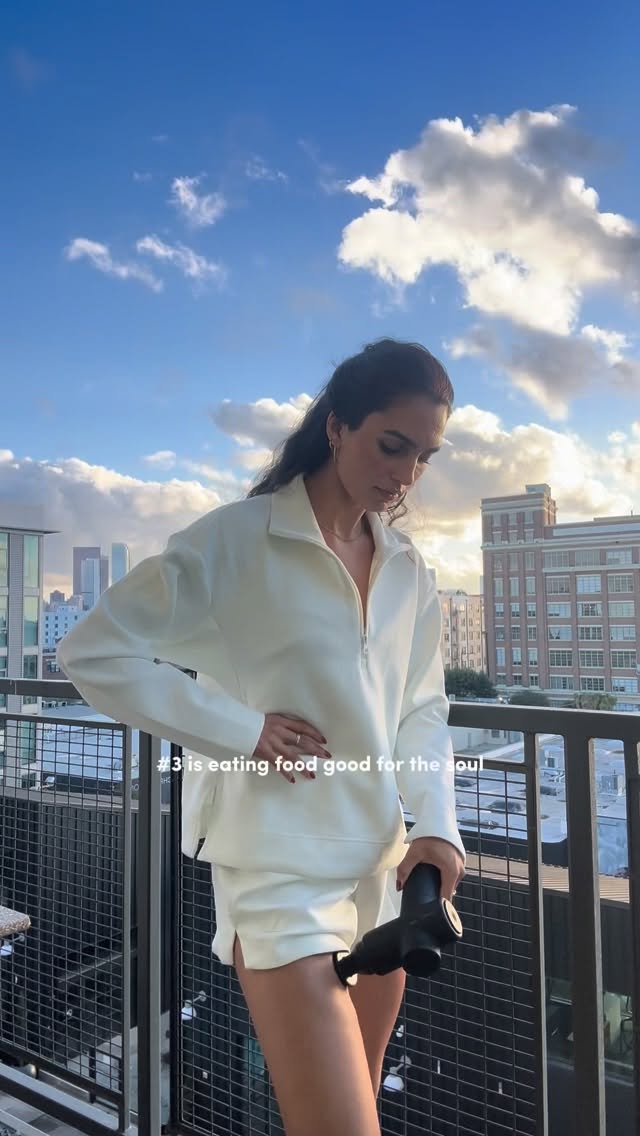 Instagram post by @its.anushkatyagi for DICK'S Sporting Goods. Caption reads: Sharing my top 3 non negotiables for rest and....