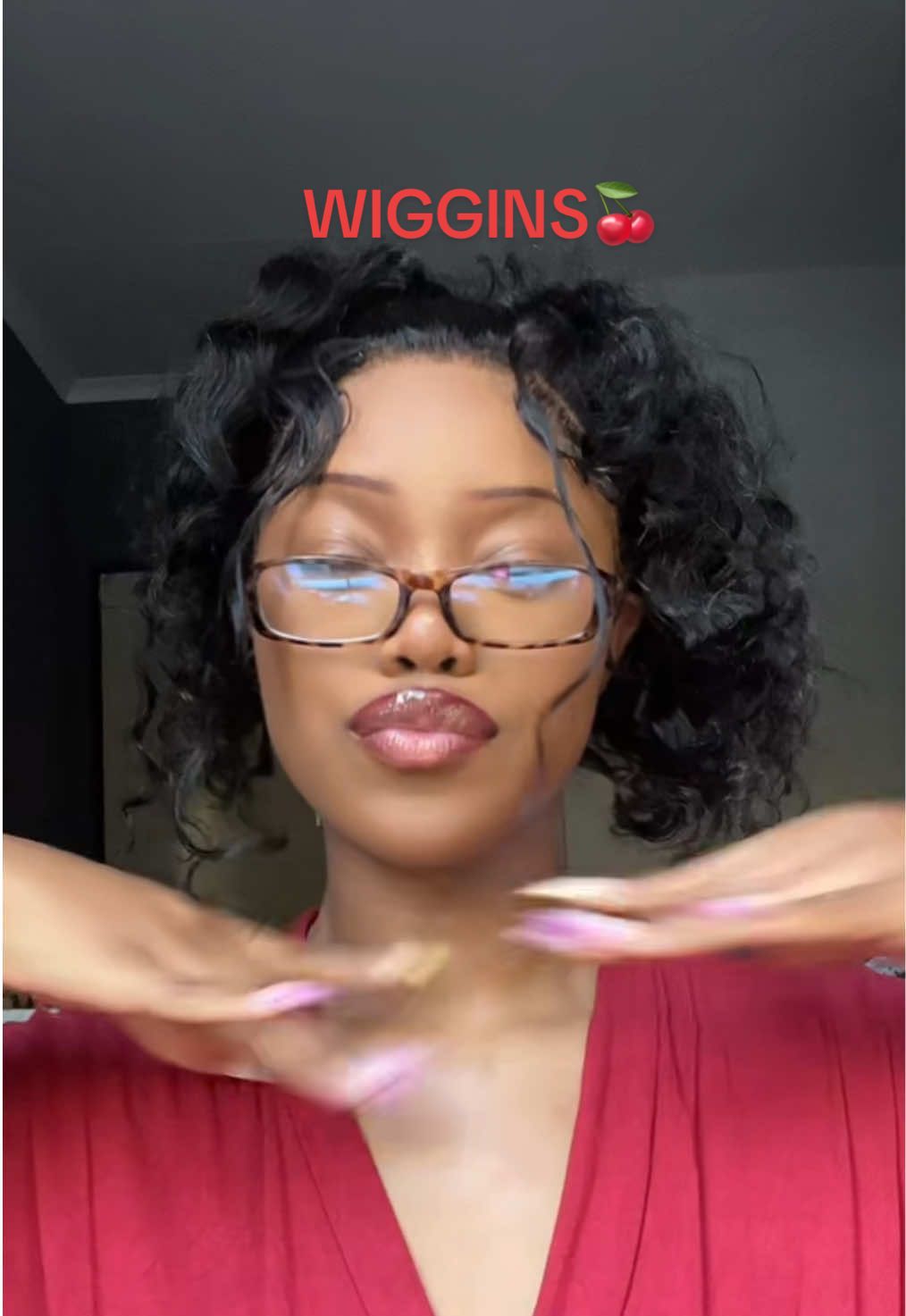 TikTok post by @ratisupremacy for Wiggins Hair. Caption reads: @Wigginshair_shop #fyp#wigtok .