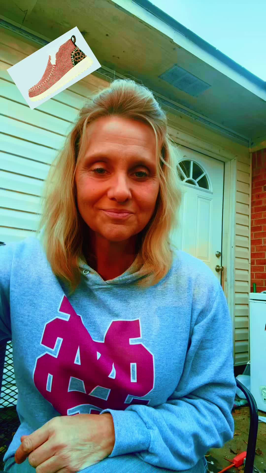 TikTok post by @jennhalf for HEYDUDE shoes. Caption reads: Hey Dude, what haven’t you already purchased a....