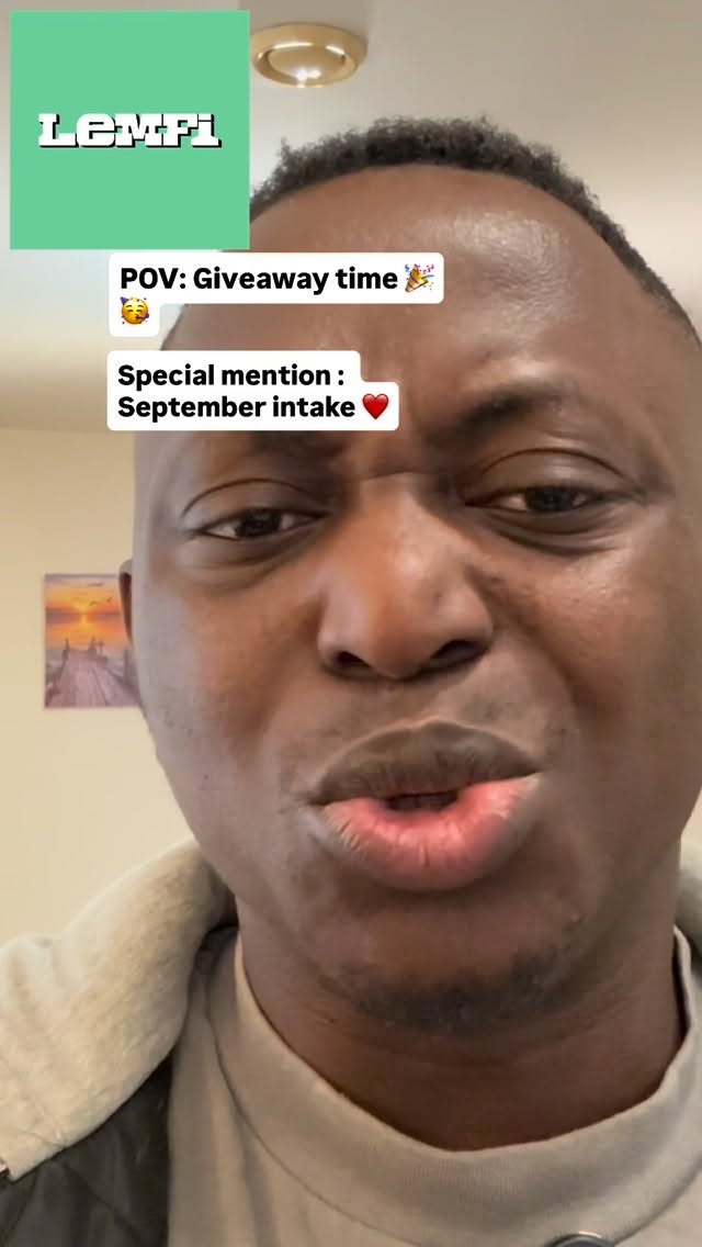 Instagram post by @falohjagaban for LemFi. Caption reads: Update! Update!! Update!!!. Send his to any new....