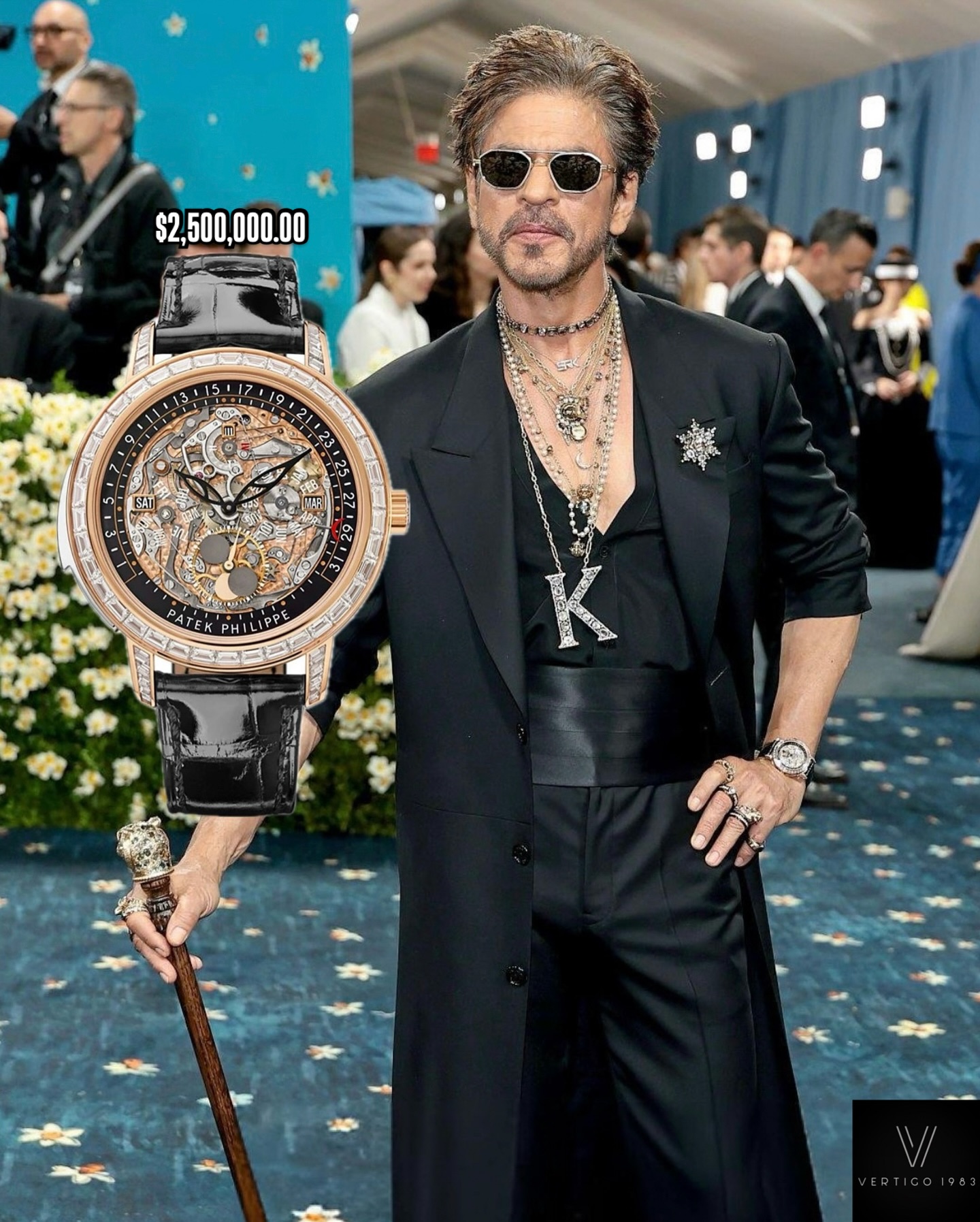 Instagram post by @vertigo1983 for Audemars Piguet. Caption reads: 🚨Who matched their watch with their outfit the....