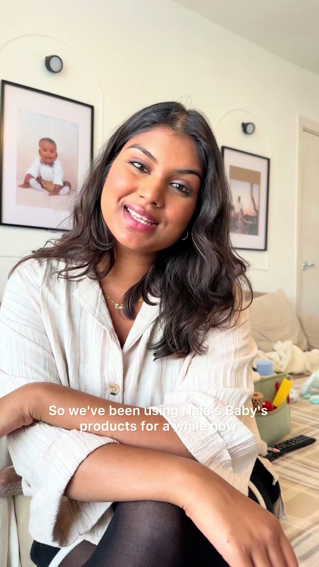 TikTok post by @veeneestanicole for Nala’s Baby. Caption reads: AD| We genuinely enjoy @Nala’s Baby products ☺️....