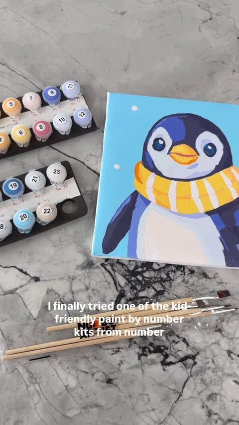 Instagram post by @allthingzemz for Number Artist. Caption reads: @numberartistshop Kits are the perfect activity....