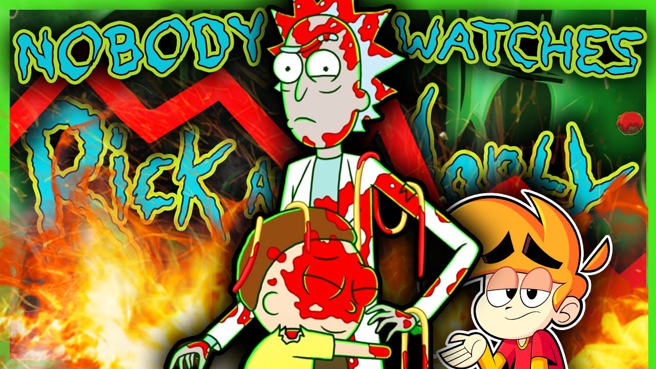 YouTube post by @LSMark for Prettylitter. Caption reads: Nobody Talks About Rick and Morty.