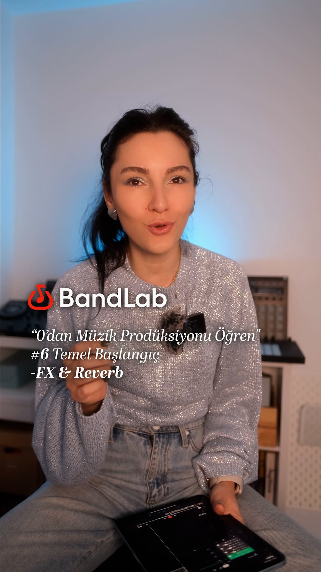 Instagram post by @aydaeravci for BandLab. Caption reads: 🎧 BandLab – FX-Reverb Nedir, Nasıl....