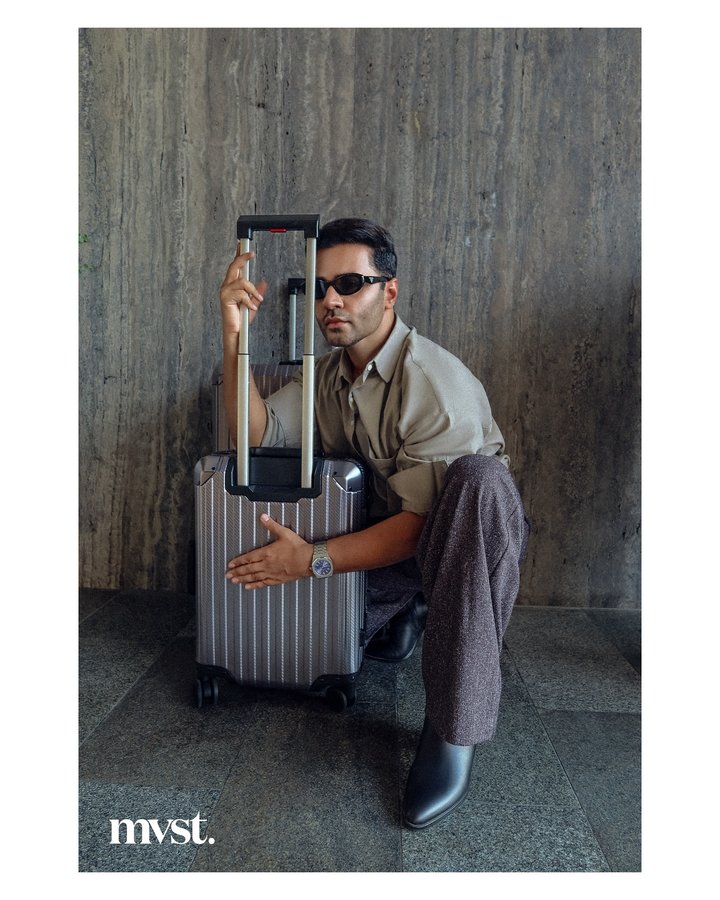 Instagram post by @saimali_official for Mvst Select. Caption reads: [...] Unlocked 😎 
Because I travel with....