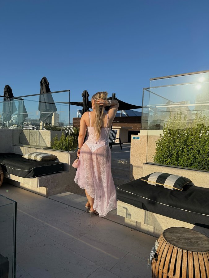 Instagram post by @kaytee.r for PUBLIC DESIRE. Caption reads: [...] actress💨 @lounge_ @whitefoxboutique....