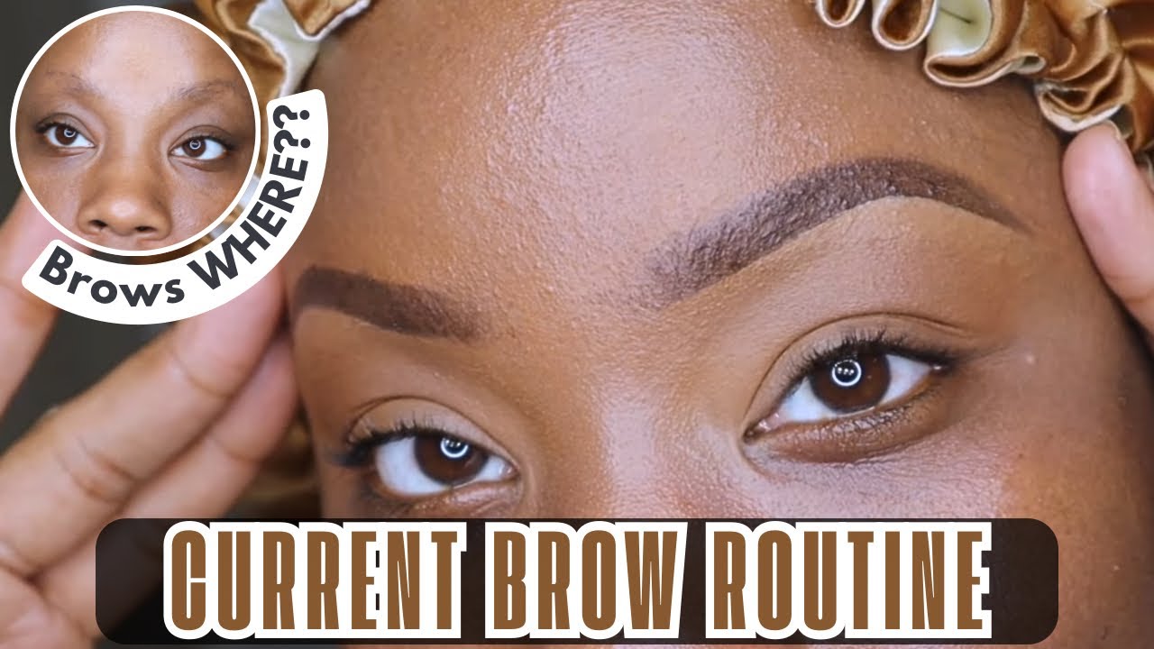 YouTube post by @Beautywithty1 for Mercari. Caption reads: From “Sparse Brows” to “Fuller Clean” Eyebrows |....