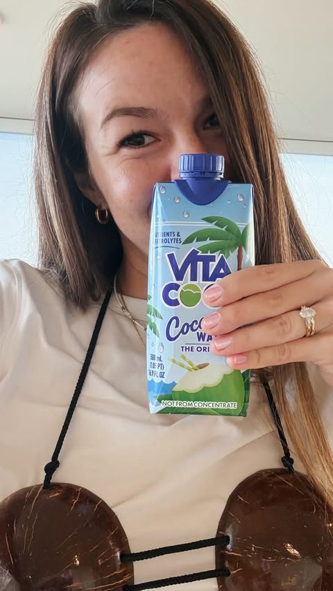 Instagram post by @camilazilveti for Vita Coco. Caption reads: This GIVEAWAY is coco-NUTS 🥥🤯👇🏼 @vitacoco is....