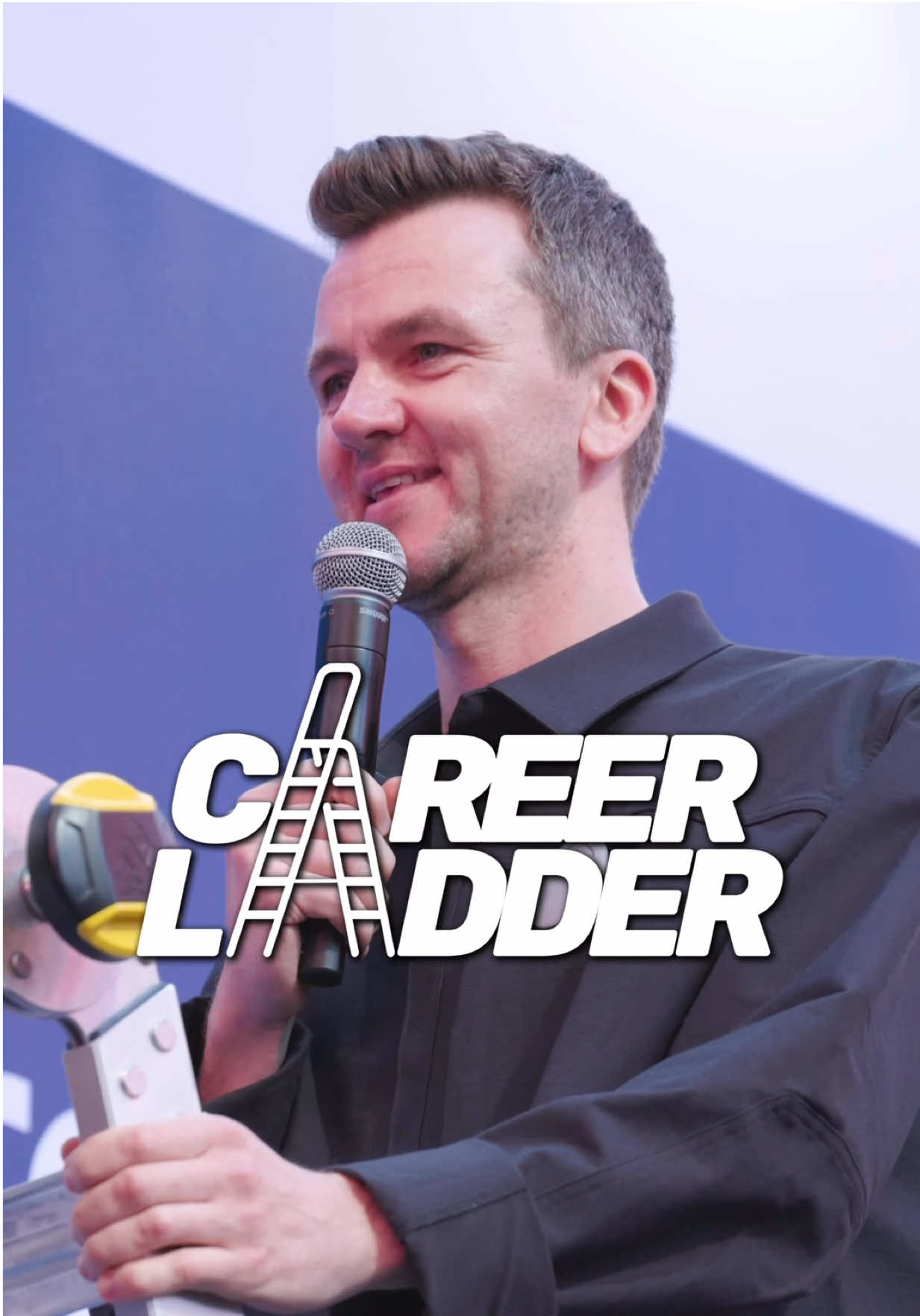 TikTok post by @maxklymenko for NordVPN. Caption reads: Ep. 400 🎉 - Career Ladder 🪜 He has a SECRET job....