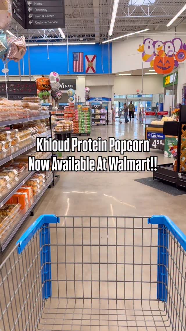 Instagram post by @walmartbargains for KhloudFoods. Caption reads: Popcorn… with protein?! 🍿💪 #ad

Meet Khloud....
