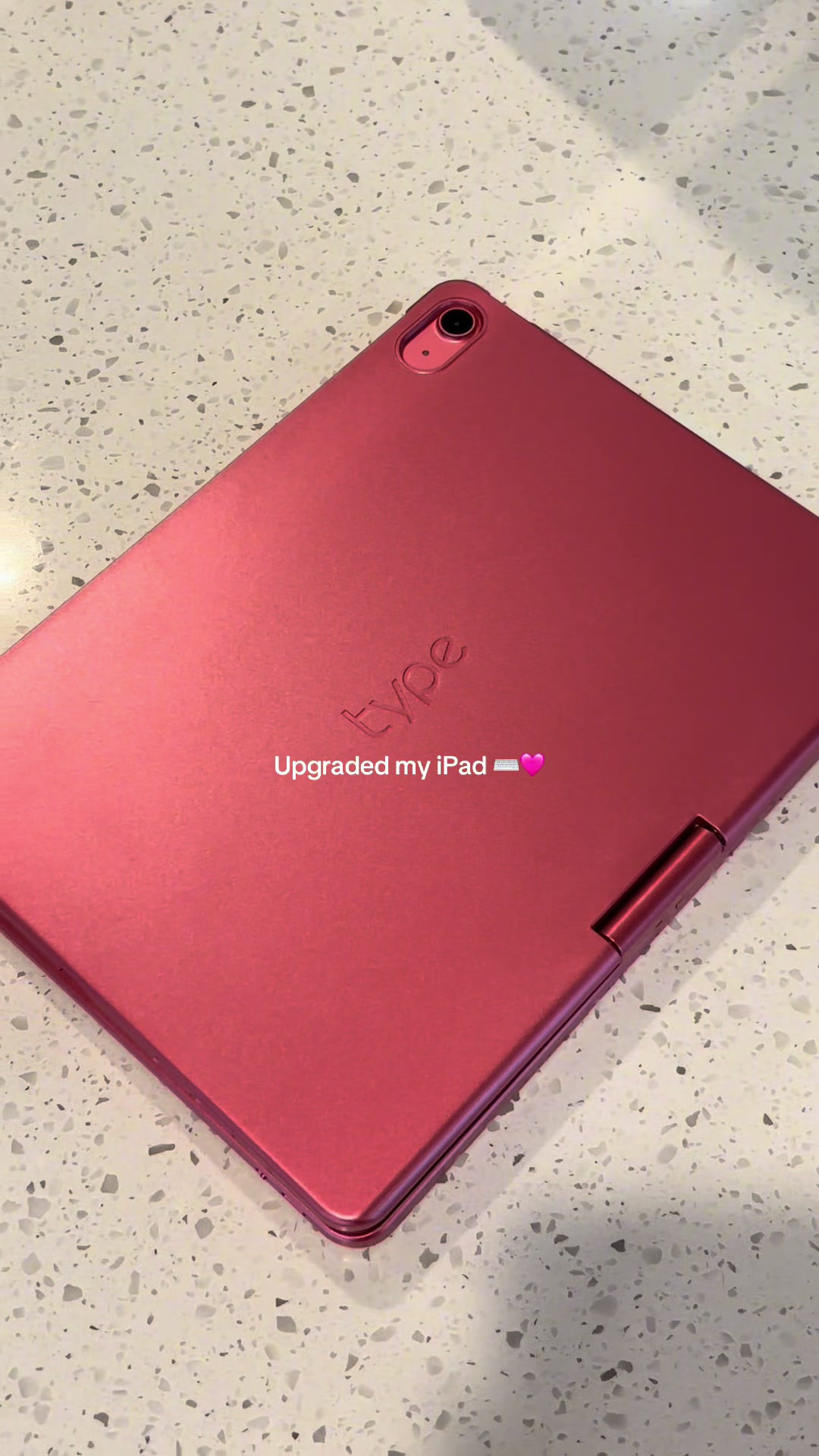 TikTok post by @brilashe for Typecase. Caption reads: [...] accessory that upgraded my iPad @Typecase....