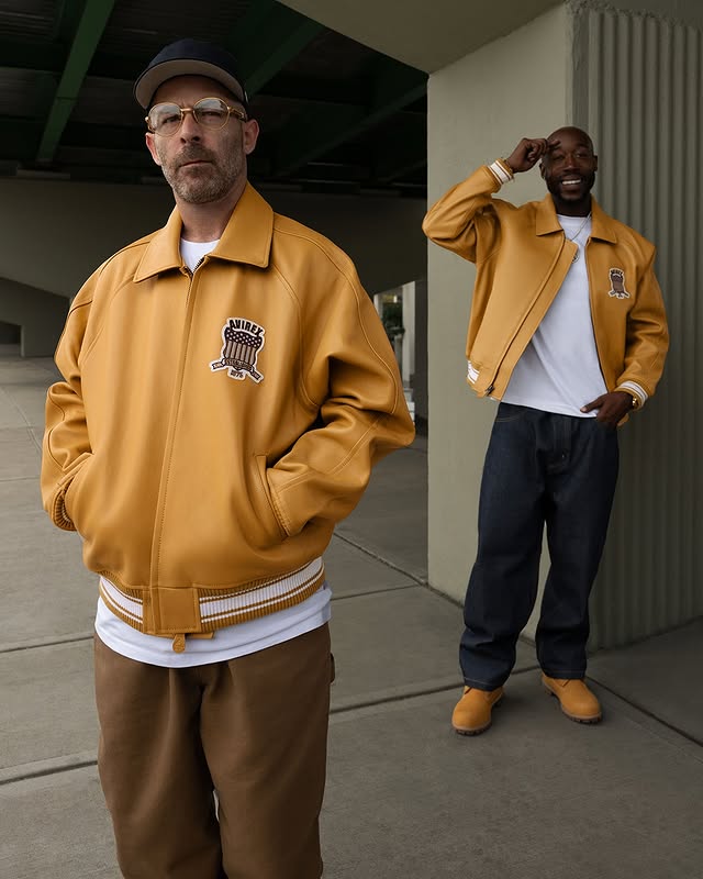 Instagram post by @freddiegibbs for Timberland. Caption reads: Timberland and @avirex_us 

Available now in....