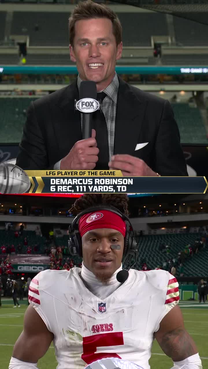 TikTok post by @nflonfox for Verizon. Caption reads: [...] #LFG Player of the Game 🔥 Presented by....