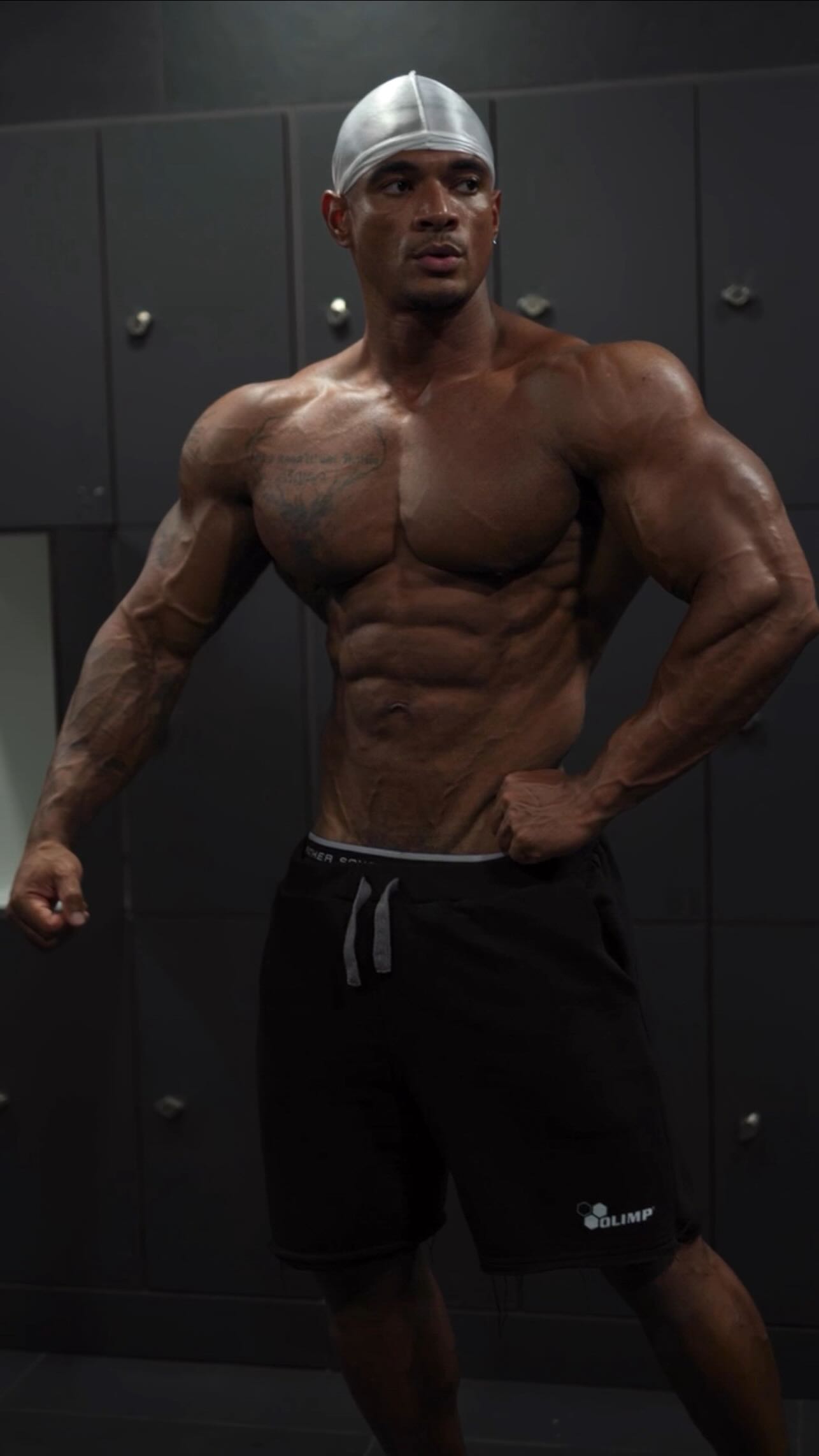 Instagram post by @eltonpintomota for Olimp Sport Nutrition. Caption reads: The harder you work for something, the greater you....