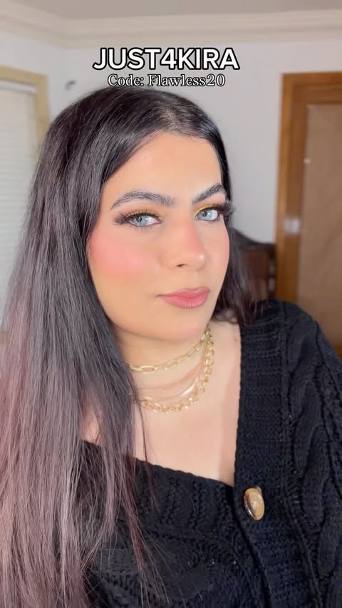 Instagram post by @flawlessbeautybymadeeha for Just4kira. Caption reads: @just4kira contact lenses Use code: Flawless20 and....