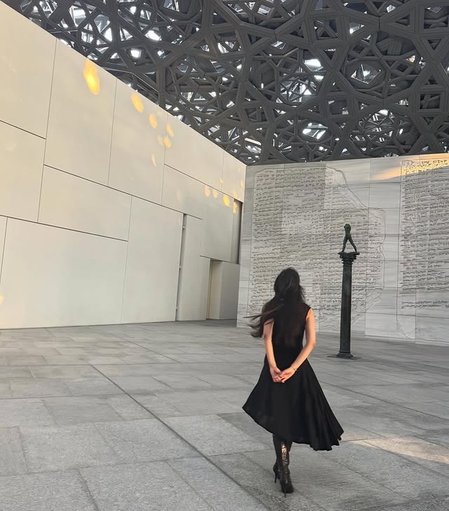 Instagram post by @camila_cabello for Visit Abudhabi. Caption reads: this digital detox has been doing wonders for me.....