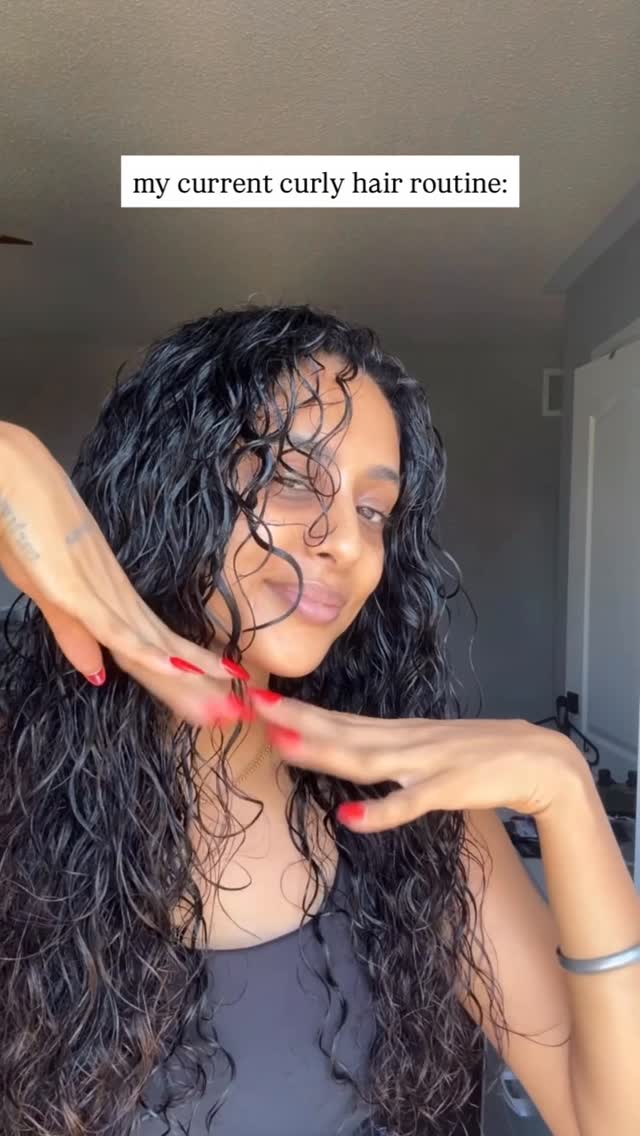 Instagram post by @thesandylion for CURLSMITH. Caption reads: no matter how many times I share my curly hair....