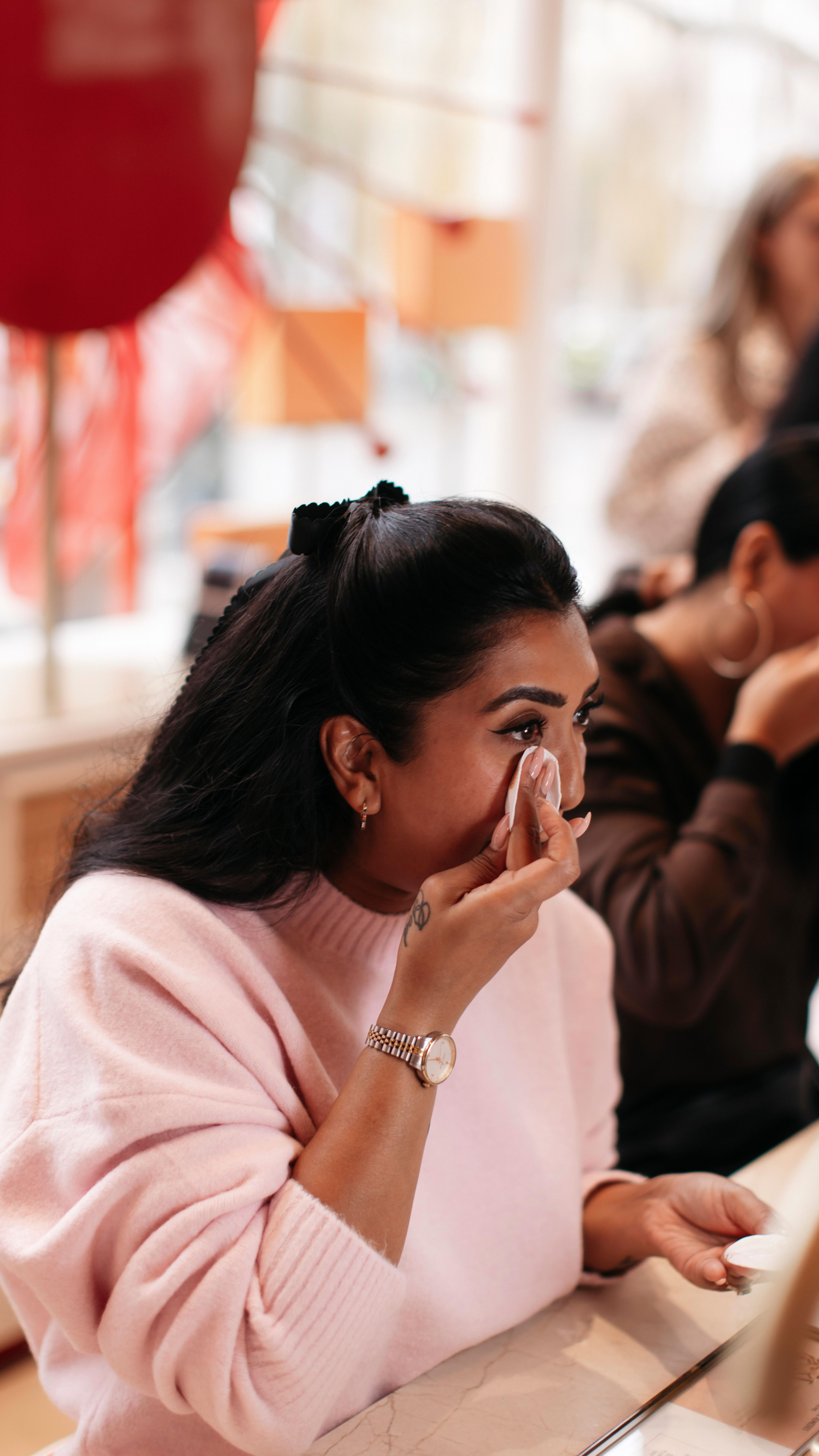 Instagram post by @vithya_visvendra for Kama Ayurveda. Caption reads: This Kumkumadi range from @kamaayurveda is....