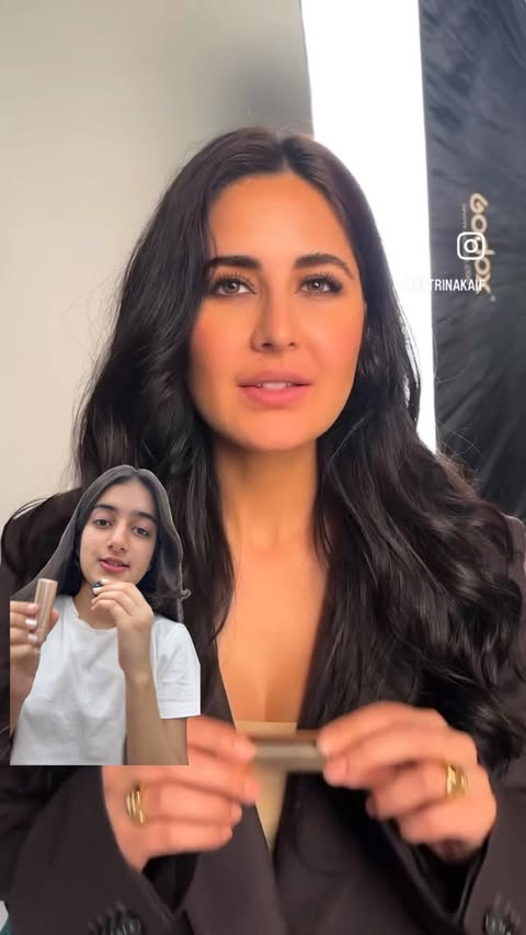 Instagram post by @puja_soni_19 for Kay Beauty. Caption reads: [...] #Kaybykatrina #HydraCremeLipstick #KayBeauty....