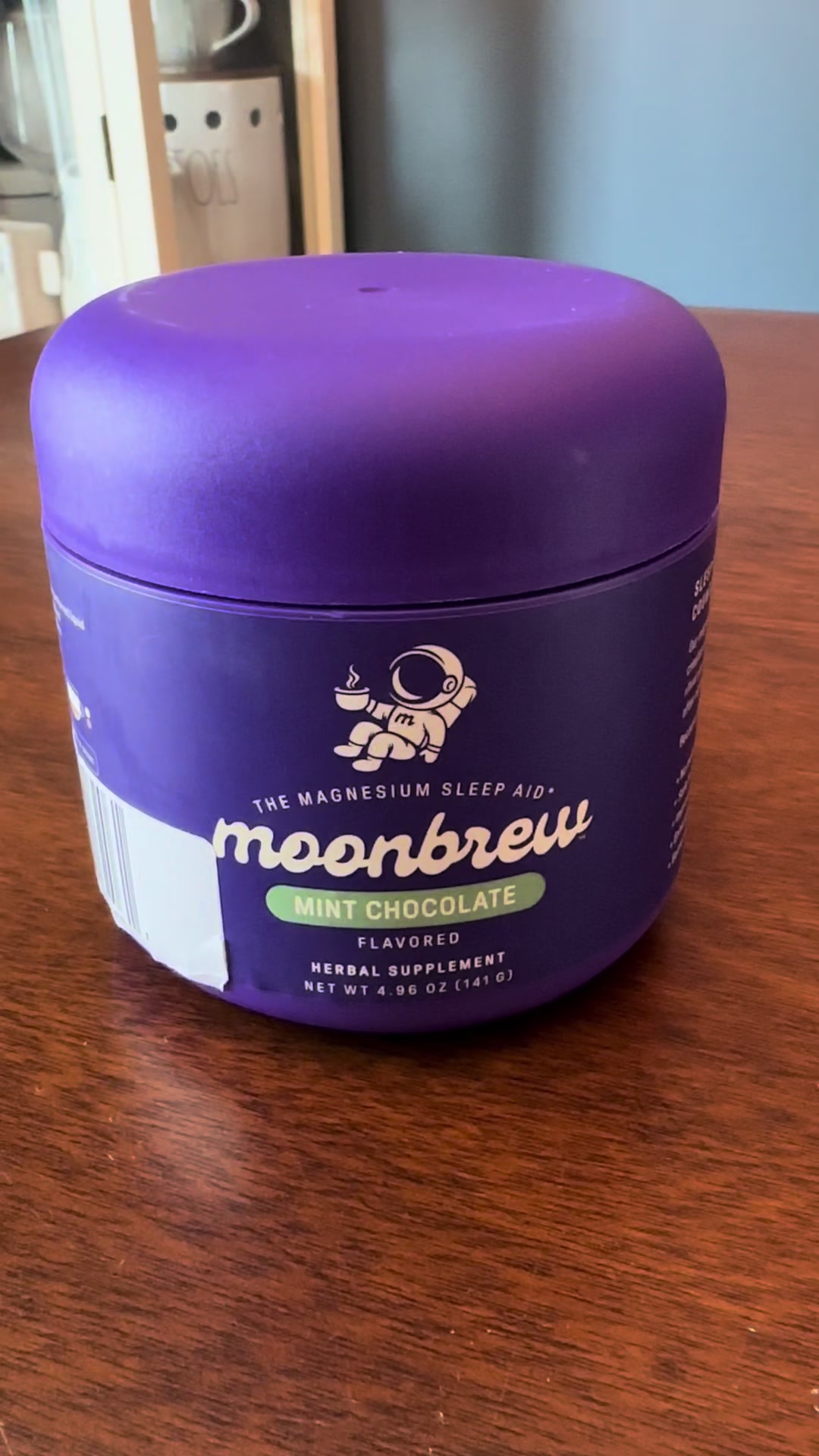 TikTok post by @highclassheather for MoonBrew. Caption reads: My favorite nighttime ritual 🤍 @MoonBrew Sleepy....