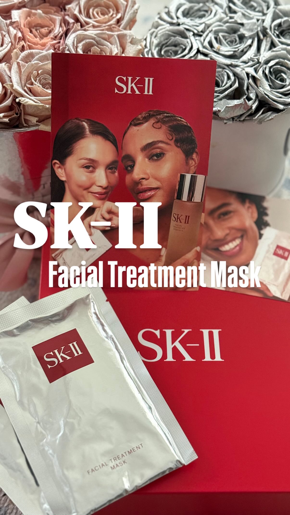 Instagram post by @vivacious_wish for SK-II. Caption reads: ✨ Self-care unlocked ✨
Unboxed the iconic @skii....