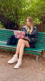 Instagram post by @camillaclemente for AW LAB. Caption reads: Whether in CEO mode or casual mode, I love styling....