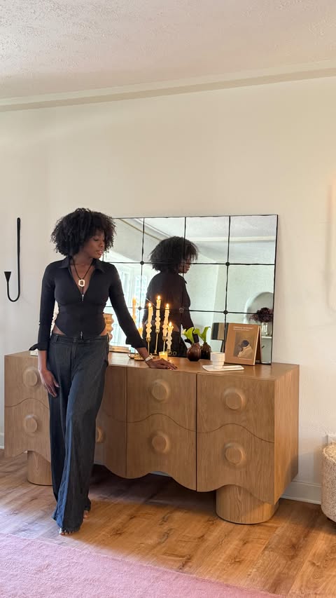 Instagram post by @rotiibrown for Lulu and Georgia. Caption reads: [...] just makes it look easy. Thank you....