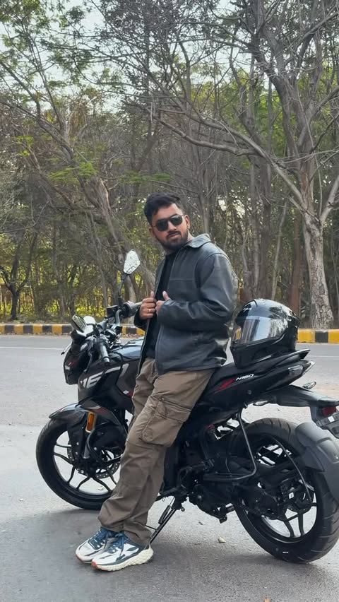 Instagram post by @__safarnaama_raipur__ for Bajaj Auto. Caption reads: City riding is routine. Comfort shouldn’t be a....