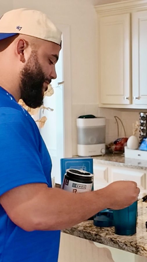 Instagram post by @vincentjmorales for Zhou Nutrition. Caption reads: These BCAAs have been my go-to for post-gym....