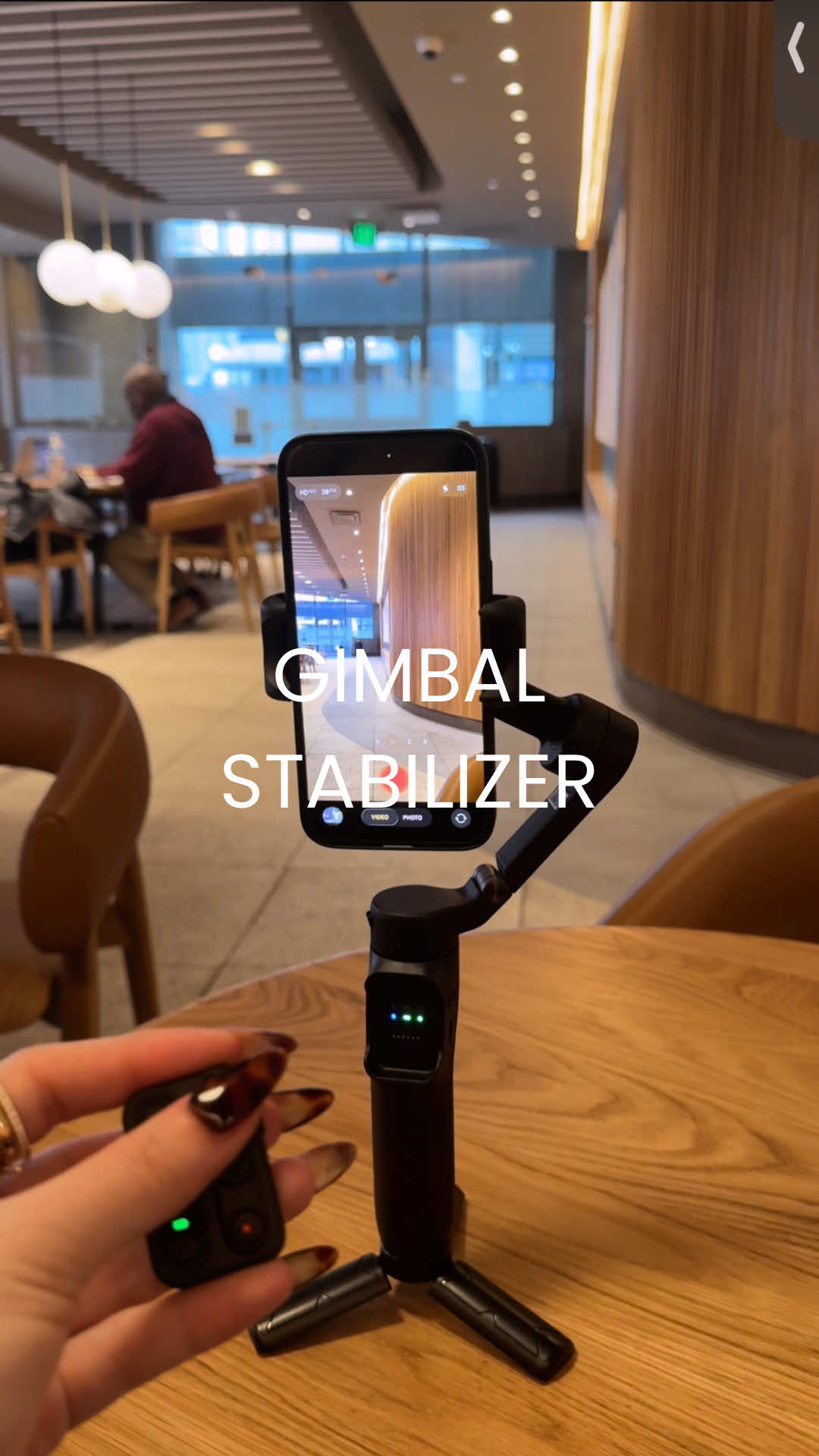 TikTok post by @silv_rlv for Hohem. Caption reads: fav new tripod✨📸 @hohem global #gimbalstabilizer....