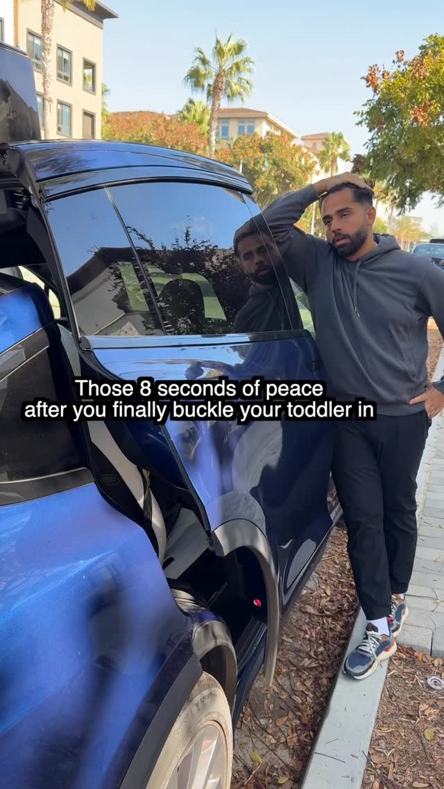 Instagram post by @therezakhan for Tesla. Caption reads: I need a longer car to make it 12 seconds of....