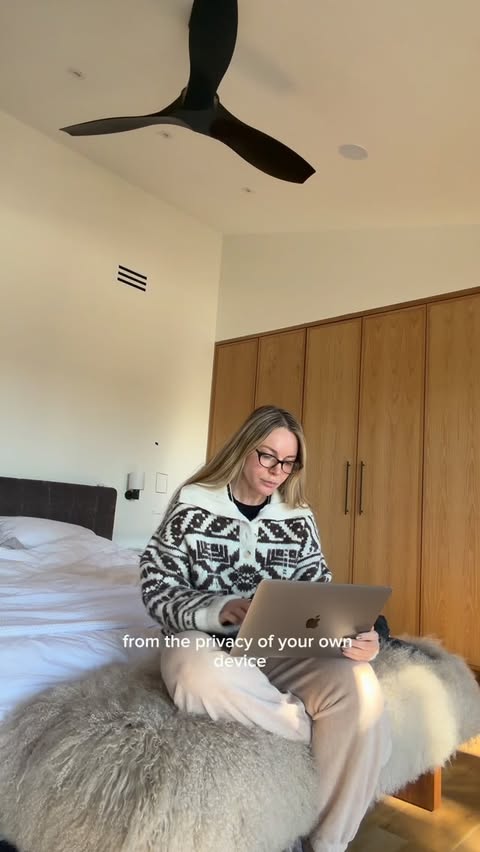 Instagram post by @thehannahestelle for Talkspace. Caption reads: The holidays don’t have to be hard. 🫶 @talkspace....