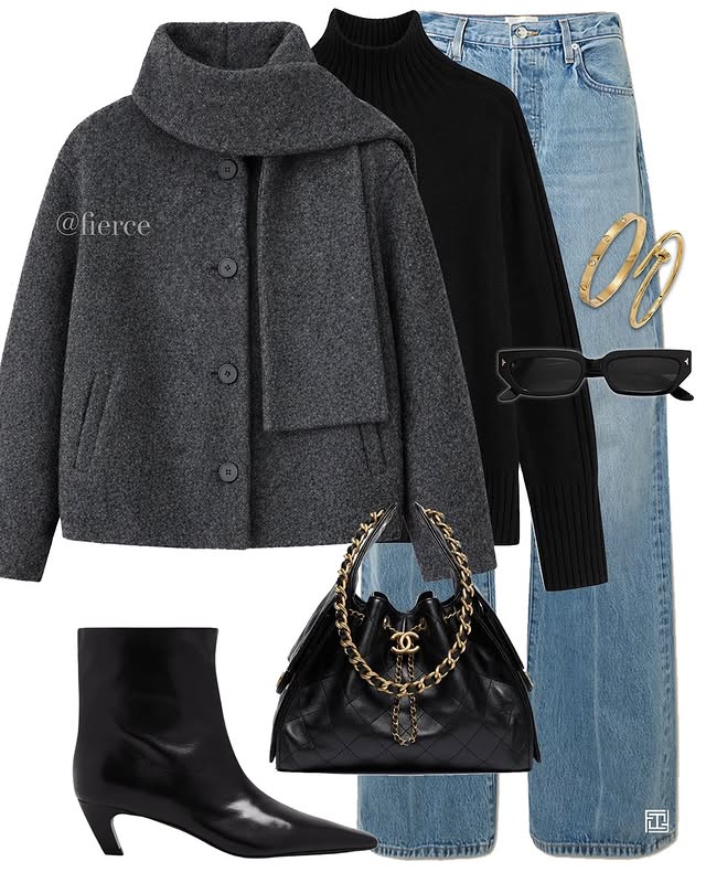 Instagram post by @fierce for THE COMMENSE. Caption reads: 3 Ways To Wear >> @commense.official Scarf Jacket....