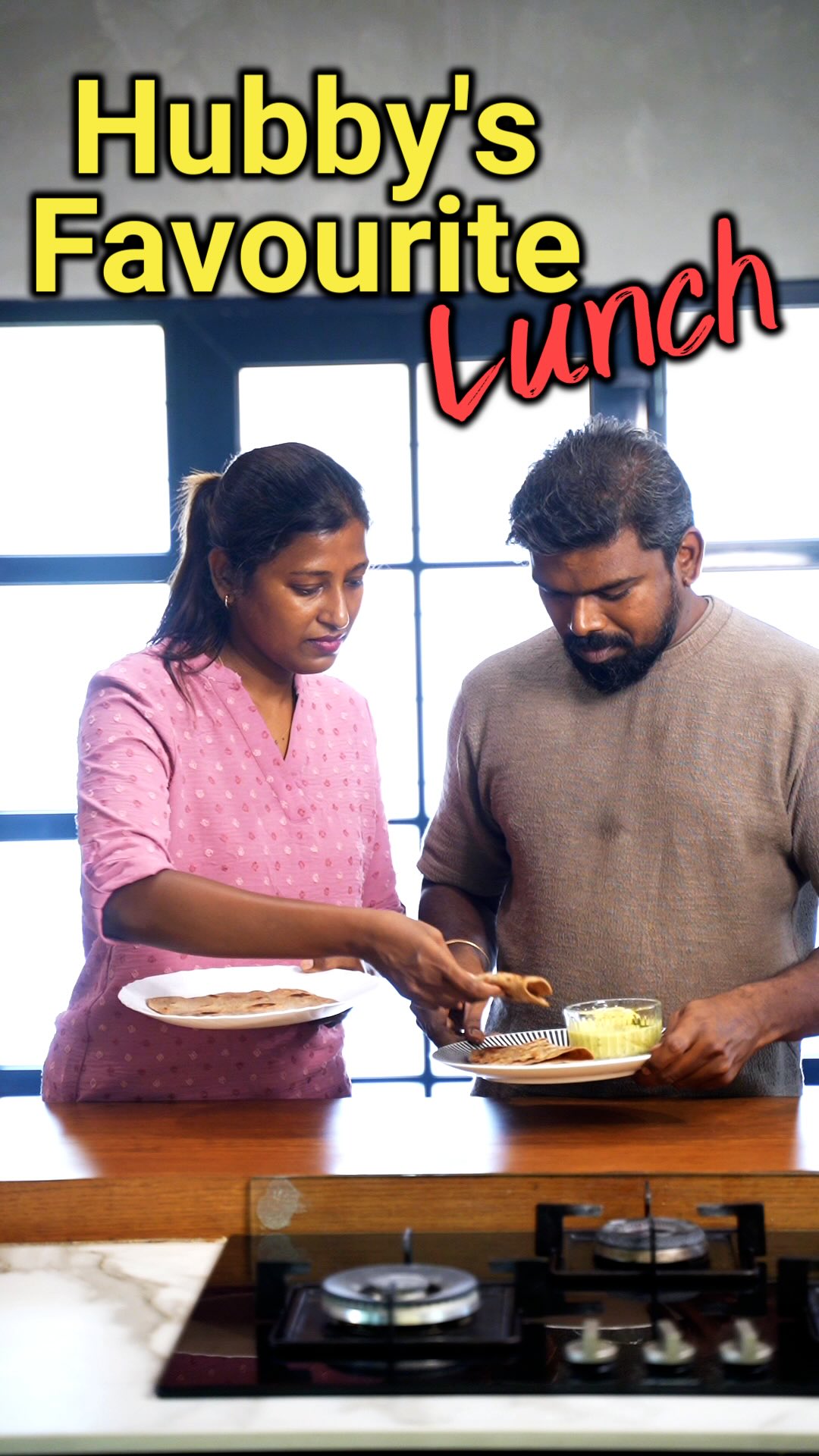 Instagram post by @livingflavourswithsunitha for Aashirvaad. Caption reads: Making my husband’s favourite lunch today — soft....