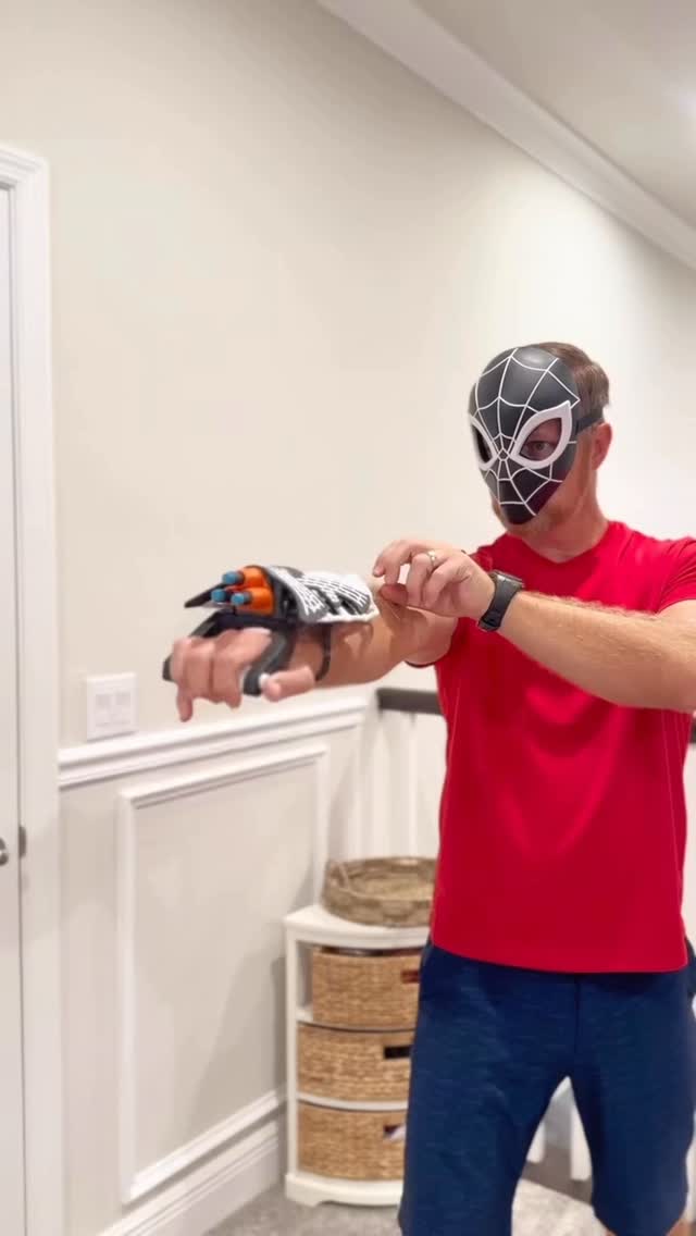 Instagram post by @thebutanfam for Hasbro. Caption reads: Parenting may not be a Marvel movie but sometimes....