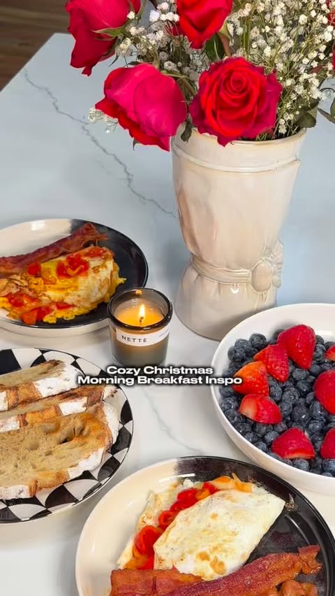 Instagram post by @cookwithchan for Nette. Caption reads: Cozy Christmas Morning Breakfast Inspo 

Start a....