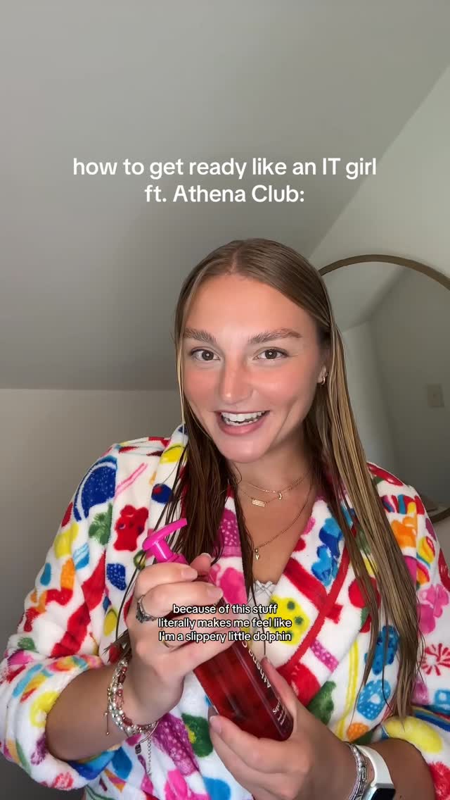 Instagram post by @itsjennalu for Athena Club. Caption reads: the Super Pink lineup from @athenaclub is actually....